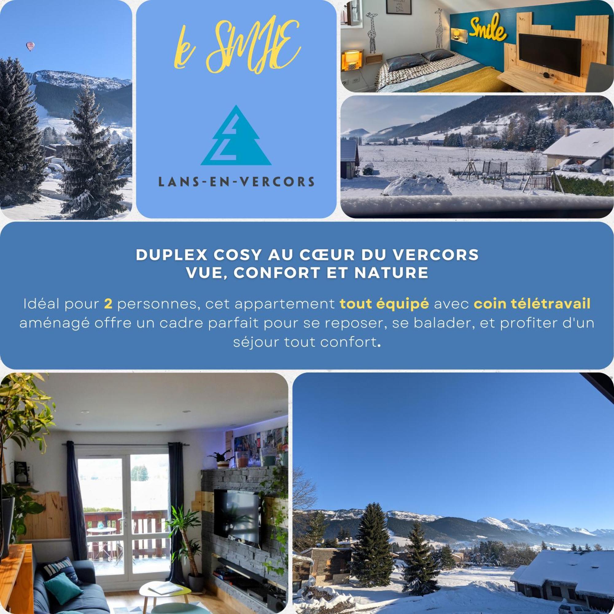 Duplex Cosy : Moderne, Fonctionnel Et Confortable Lans-en-Vercors Extérieur photo